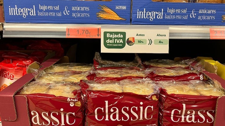 Mercadona baja el IVA del 10 al 4% a varios de sus productos más vendidos