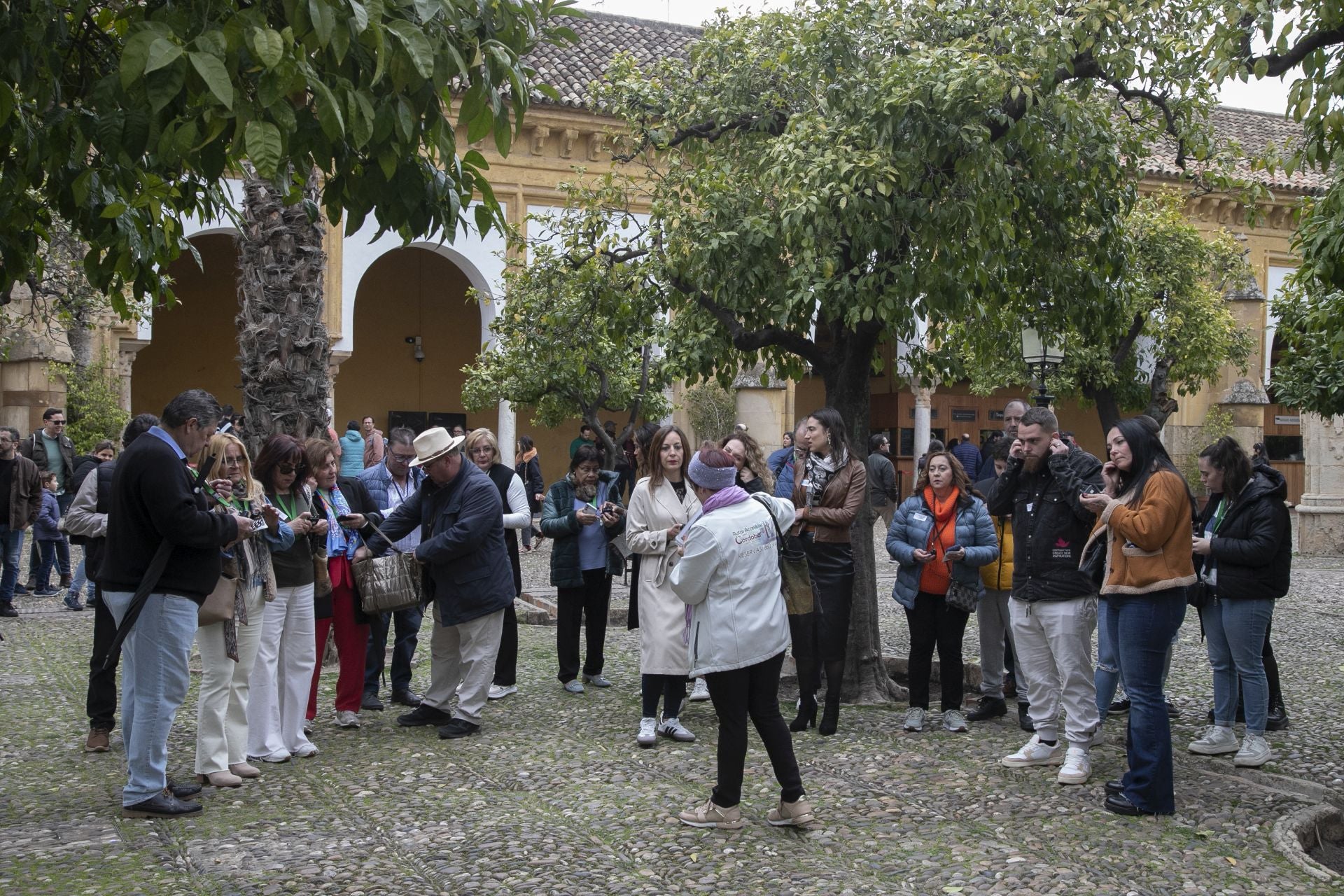El bullicioso ambiente turístico del 28F en Córdoba pese a la lluvia, en imágenes