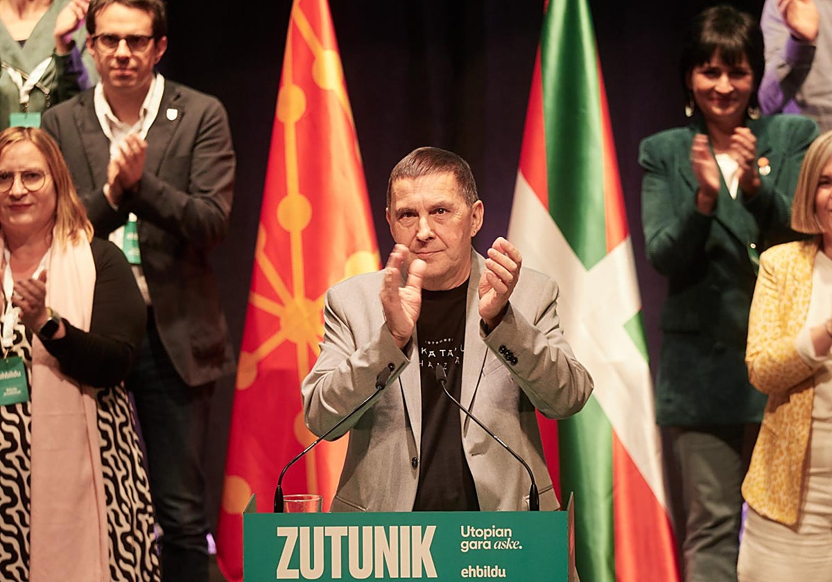 Arnaldo Otegi, en un acto de EH Bildu