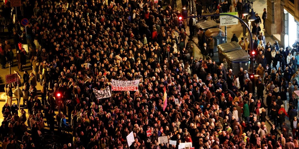 Horario y recorrido de la manifestación en Valencia hoy contra Mazón por la gestión de la dana