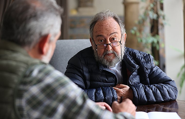 El religioso, durante su conversación con ABC