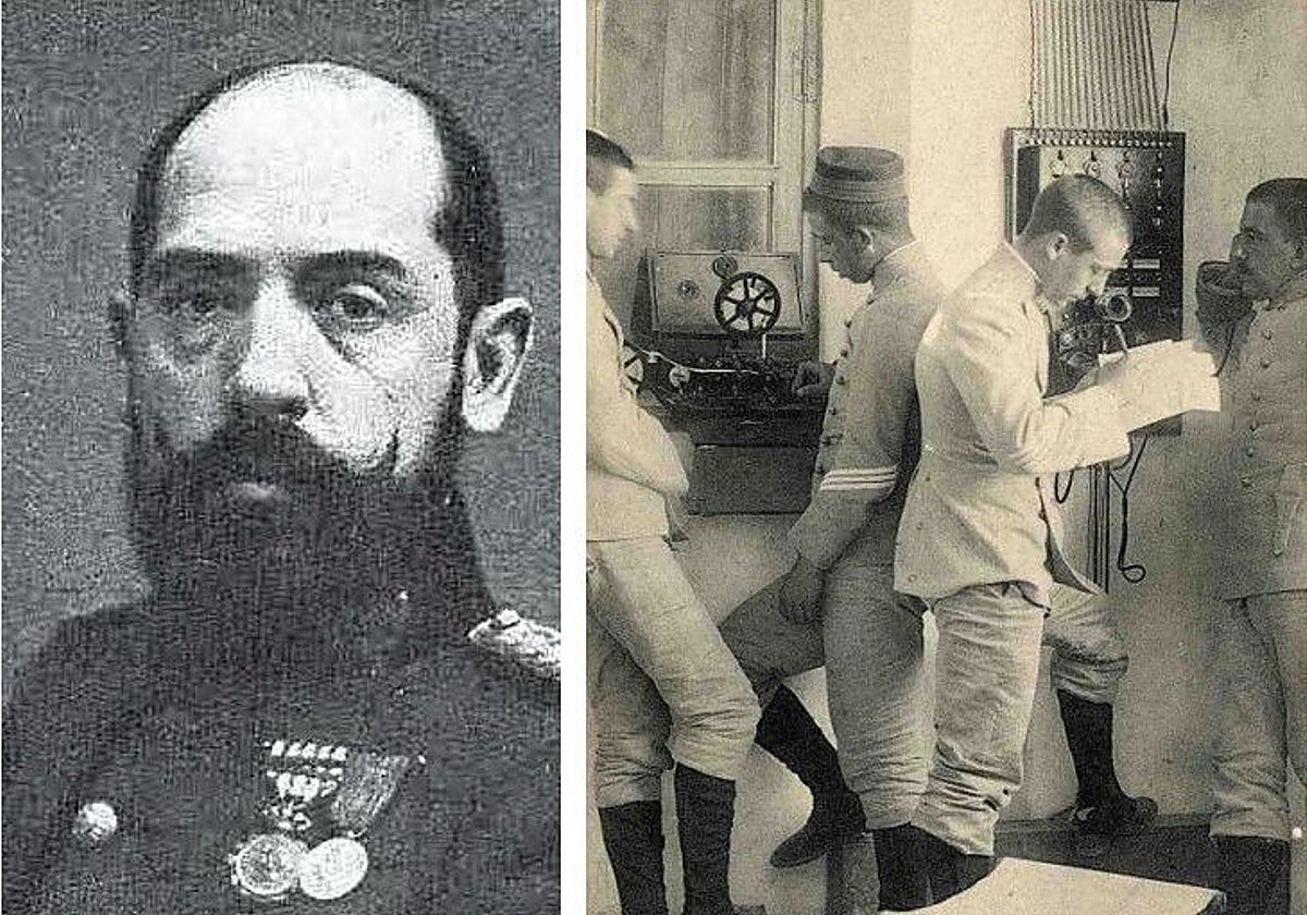 Fermín García Selva (Almería 1873 – Madrid 1945). Formado en la Academia de Infantería fue profesor de esta entre 1906 y 1913. Dirigió unos años su Gabinete Fotográfico. A la derecha, prácticas de telegrafía en el Campamento de Los Alijares. Archivo Municipal de Toledoermín García Selva (Almería 1873 – Madrid 1945). Formado en la Academia de Infantería fue profesor de esta entre 1906 y 1913. Dirigió unos años su Gabinete Fotográfico. A la derecha, prácticas de telegrafía en el Campamento de Los Alijares. Archivo Municipal de Toledo