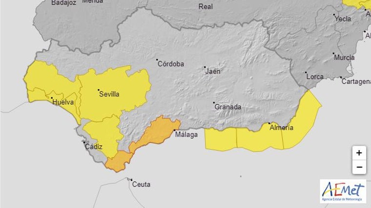 Las lluvias dejan en Málaga más de 110 litros y al río Turón (Ardales) en nivel máximo por riesgo de desbordamiento
