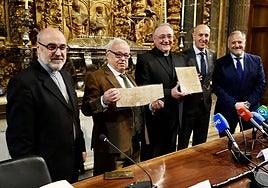 La Nodicia de Kesos (959) y la Donación del rey Silo regresan al Archivo de la Catedral de León tras ser restaurados