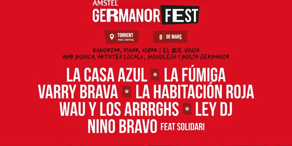 El festival solidario GermanorFest se aplaza al 22 de marzo por el temporal de lluvias