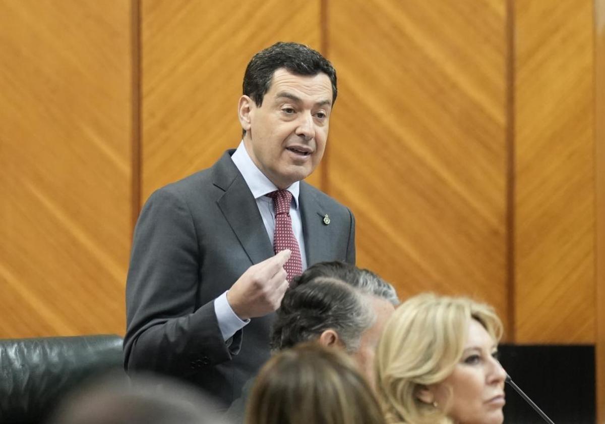 Moreno, durante la sesión de control en el Parlamento