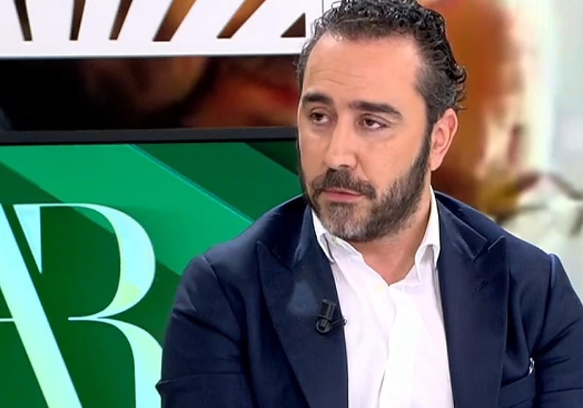 Víctor de Aldama en el plató de Ana Rosa