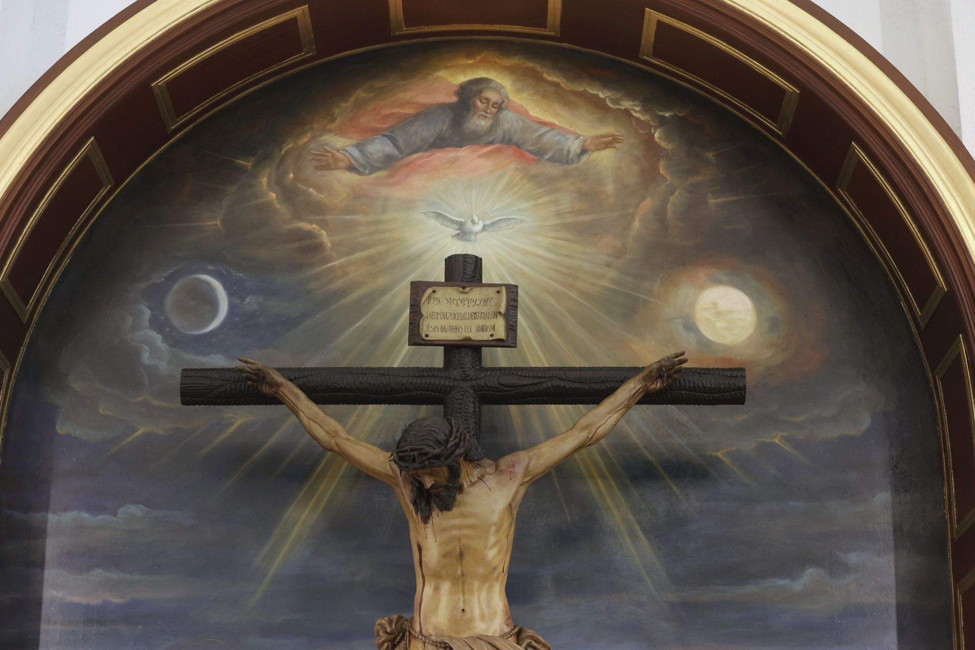 La bendición de la obra pictórica de Rafael Castejón para el Cristo de la Confianza de Córdoba, en imágenes