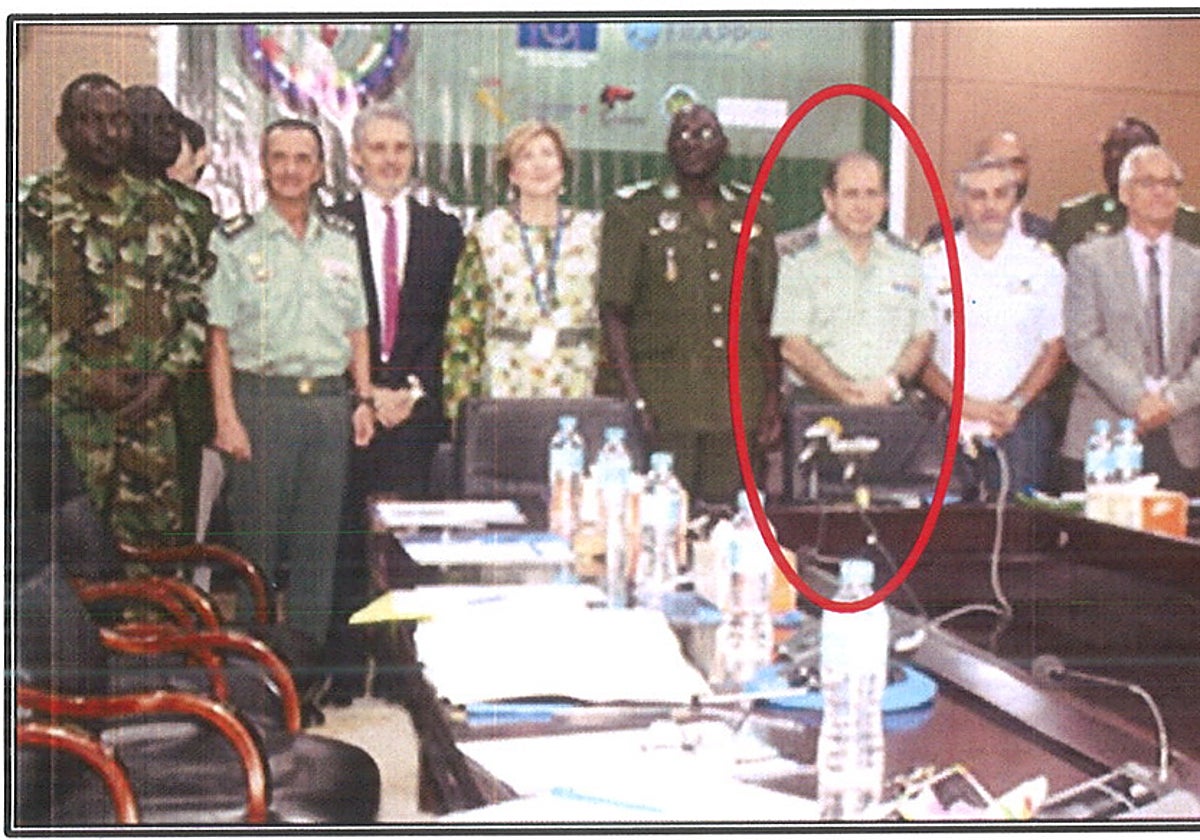 Imagen de Espinosa en el acto de clausura del proyecto Gar-Si Sahel Senegal en junio de 2021