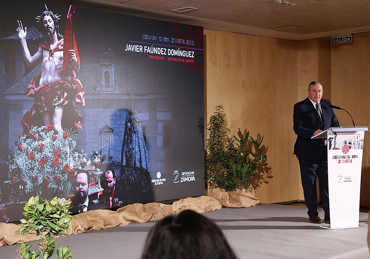 El presidente de la Diputación de Zamora y presidente del Patronato Provincial de Turismo, Javier Faúndez, presenta la Campaña de Promoción Turística de la provincia de Zamora de 2025