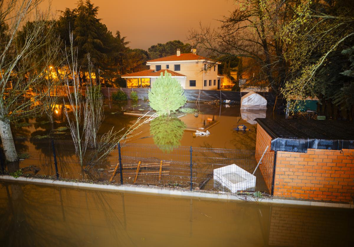 Imagen de Collado Villalba tras las intensas lluvias la noche del 8 de marzo.