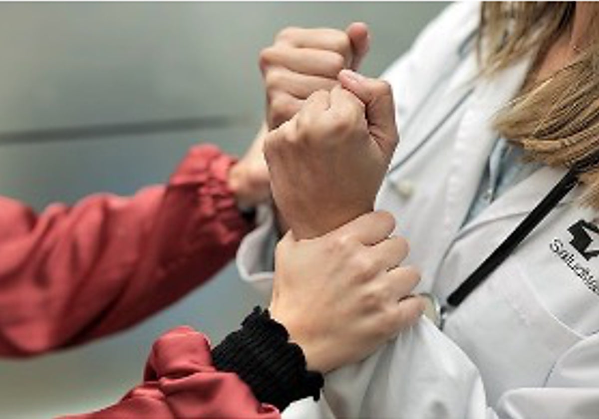 Imagen difundida por la ADSCV con la información sobre agresiones al personal sanitario