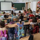 Clase de educación primaria en un colegio de Córdoba