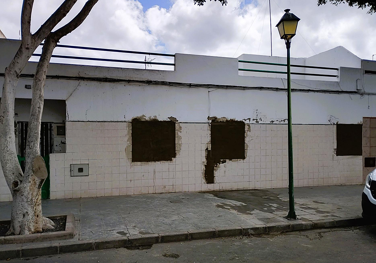 La vivienda ha sido tapiada