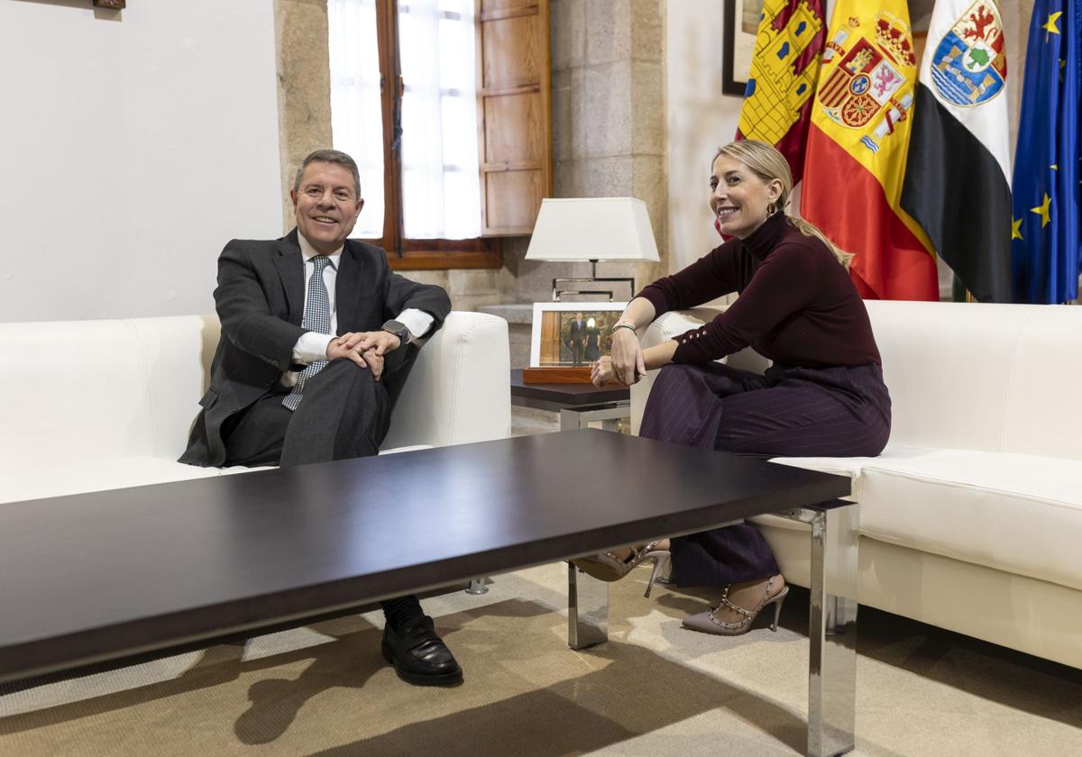 Los presidentes de Extremadura y de Castilla-La Mancha, María Guardiola y Emiliano García-Page