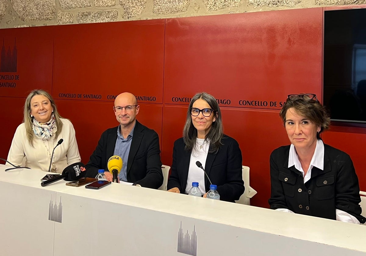 Castro, Muíñoz, Rosón y Álvarez, en una rueda de prensa reciente