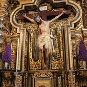 El Cristo de Zacatecas, en su retablo de Montilla