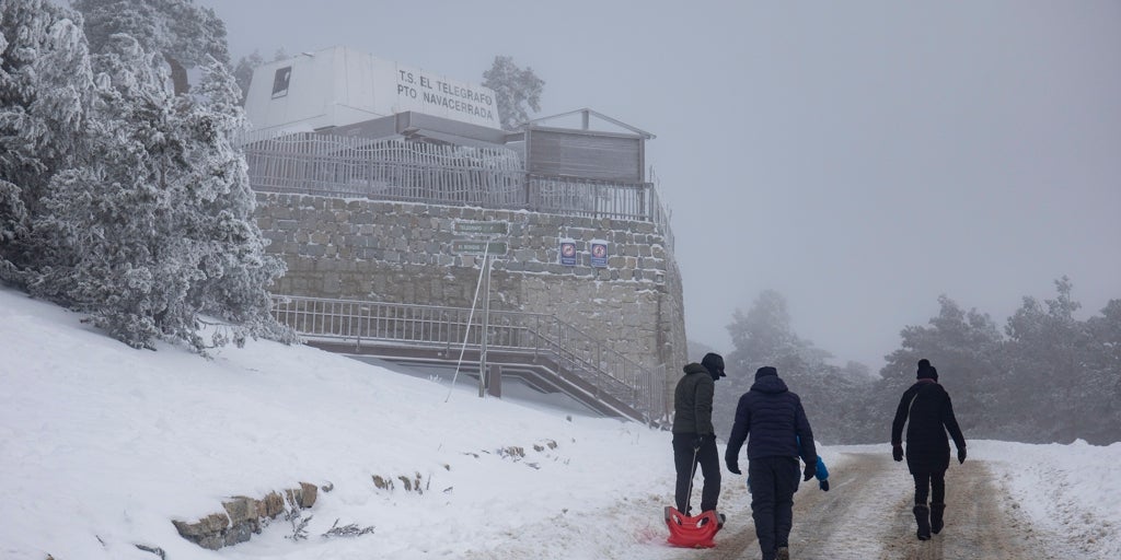 Aemet activa aviso amarillo por nieve en la Sierra de Madrid