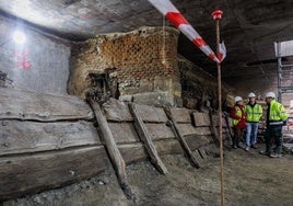 El canal que ideó Felipe II para llegar a Lisboa aflora en las obras de la línea 11 de Metro