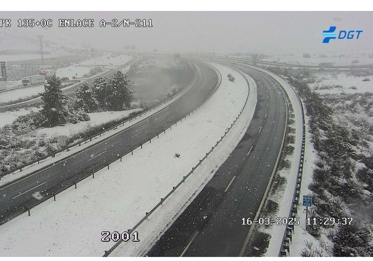 Estado de la A.2, a las once y media de la mañana