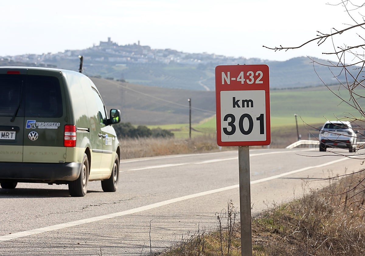Carretera N-432 a su paso por la provincia de Córdoba