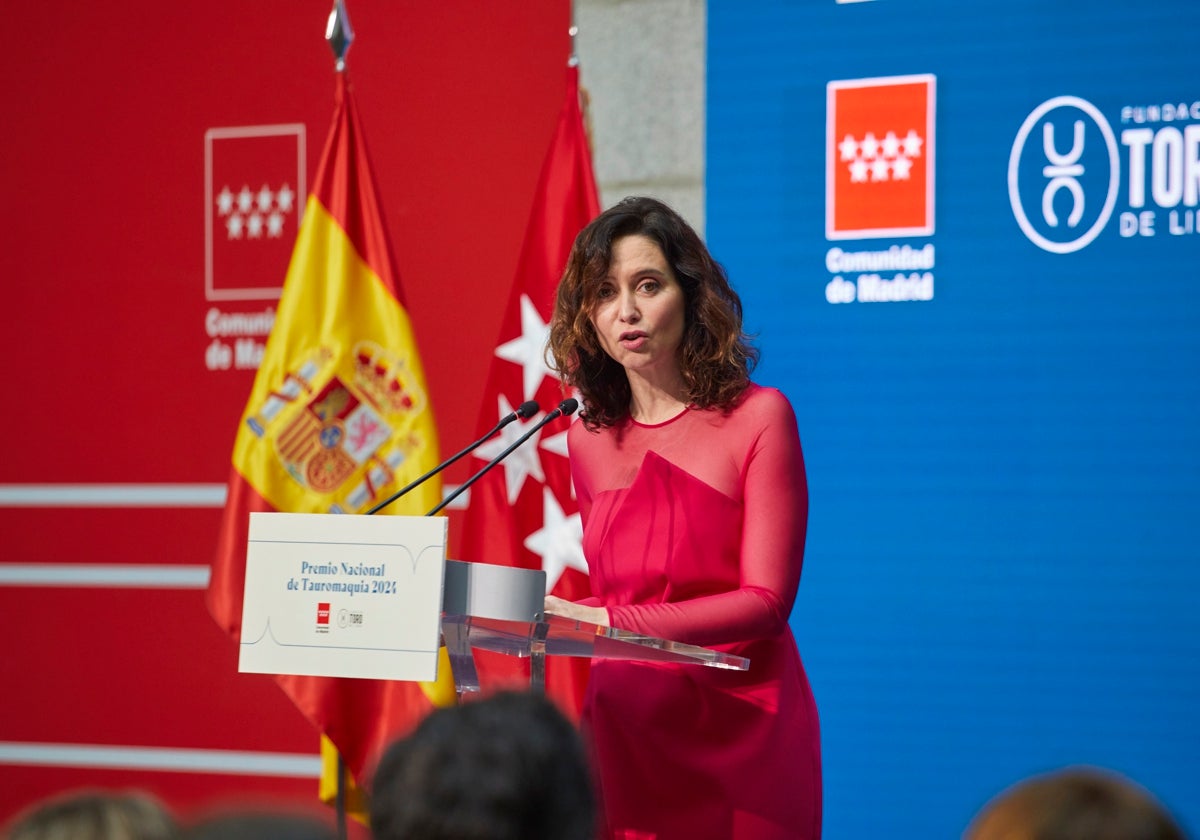 La presidenta de la Comunidad de Madrid, Isabel Díaz Ayuso