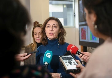 Ángeles Vázquez ante los medios de comunicación