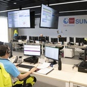 Centro de control del Summa 112 en el hospital Isabel Zendal