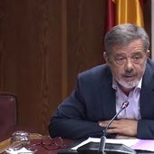 Antonio Fernández durante su comparecencia en la comsión