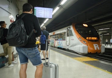 Protesta de usuarios de Rodalies en Cataluña contra el «maltrato ferroviario»