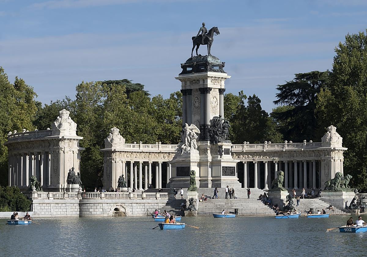 El parque de El Retiro de Madrid.