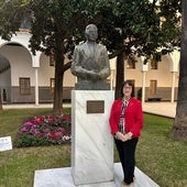 Paquita Marín en el Parlamento de Andalucía