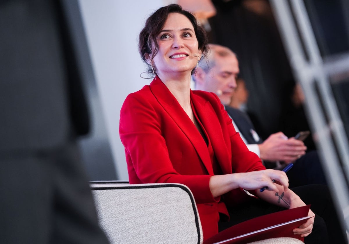 Díaz Ayuso, durante el desayuno informativo de Europa Press