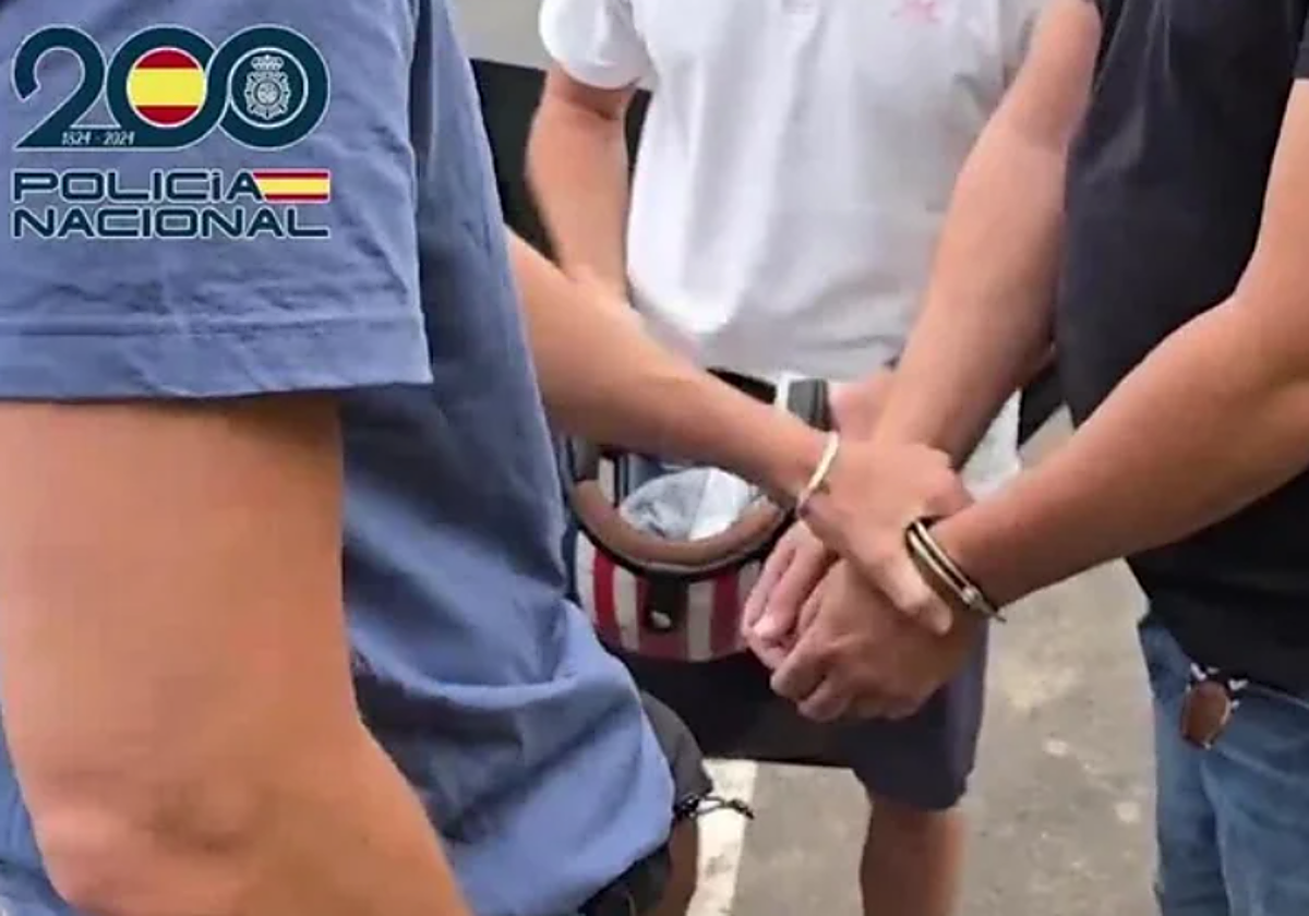 Detención en Tenerife en foto de archivo