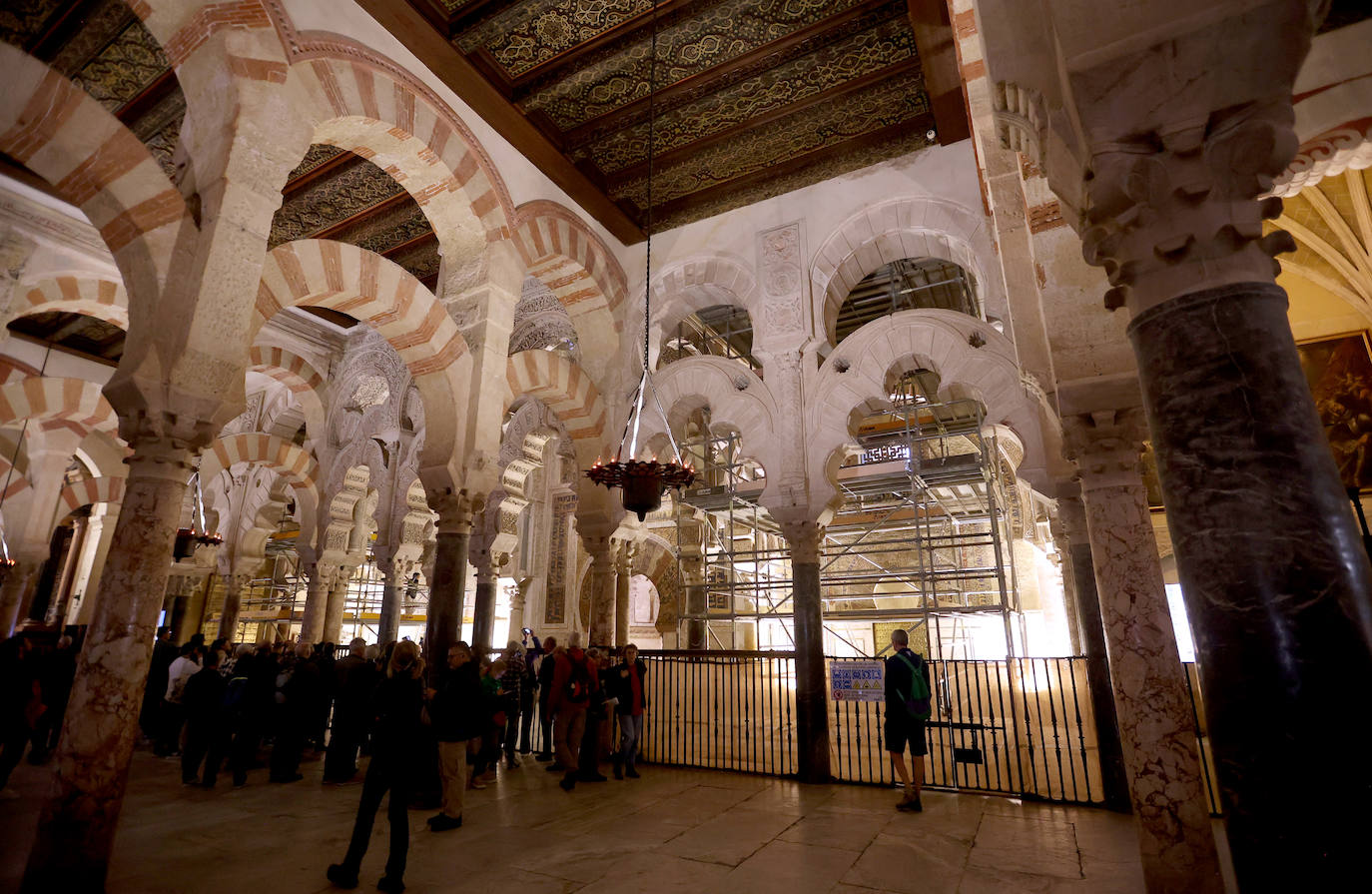 La restauración de la maqsura de la Mezquita-Catedral de Córdoba, en imágenes