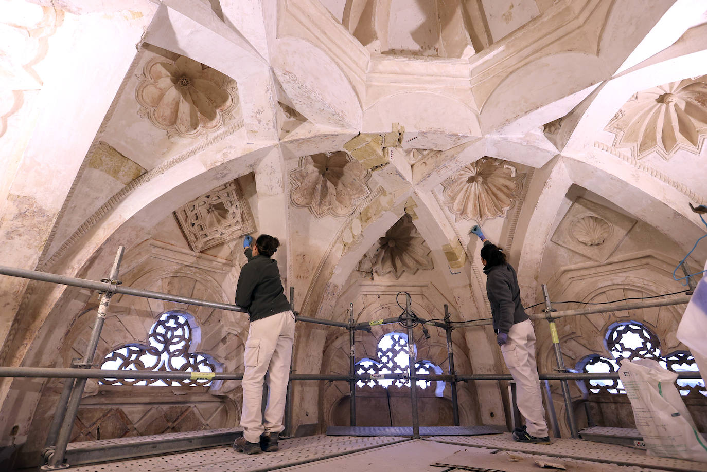 La restauración de la maqsura de la Mezquita-Catedral de Córdoba, en imágenes