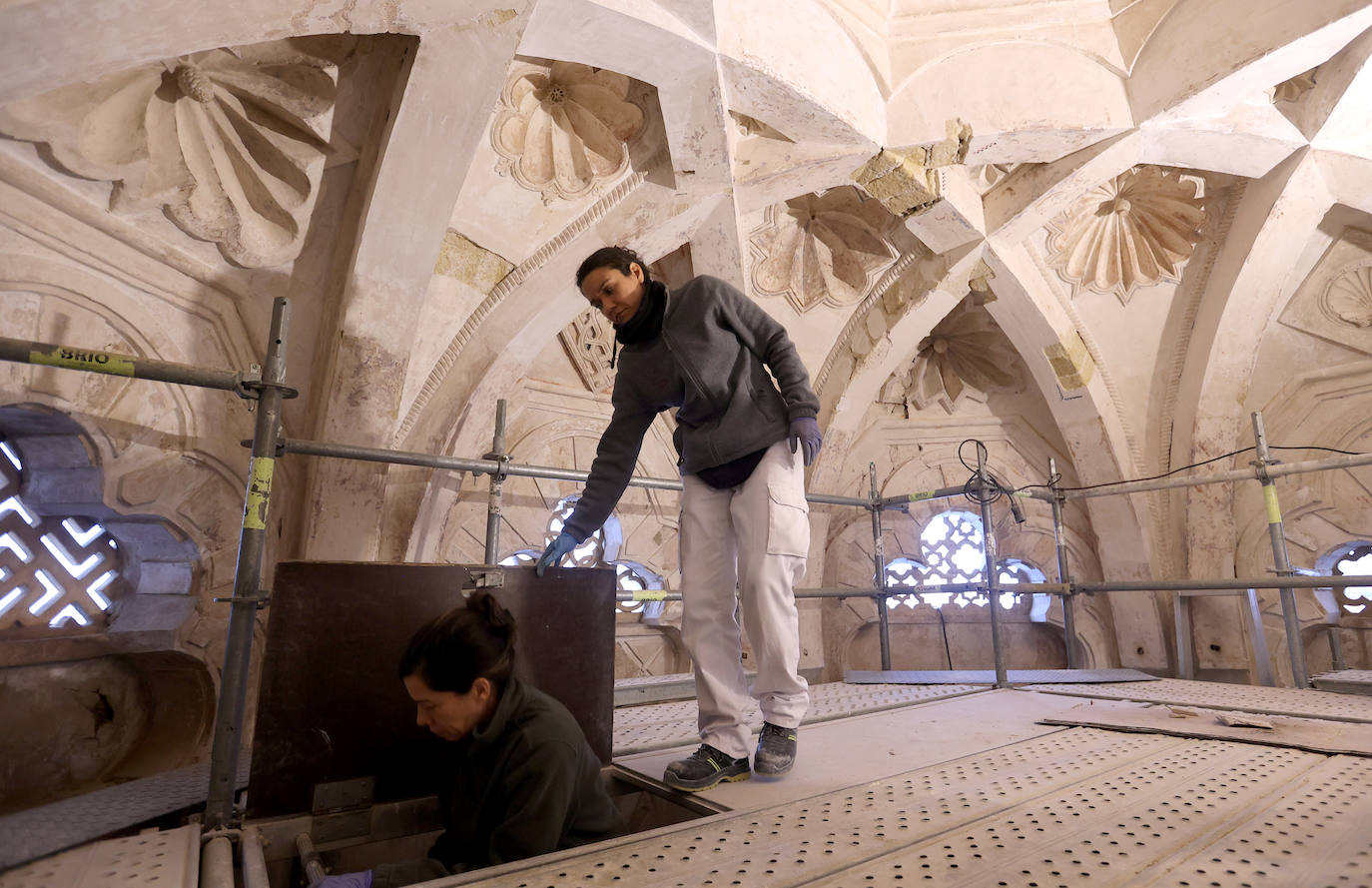 La restauración de la maqsura de la Mezquita-Catedral de Córdoba, en imágenes
