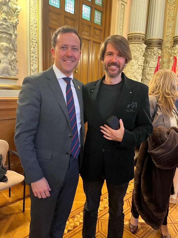 Carlos Velázquez, en Valladolid, con la Red de Huellas de Santa Teresa