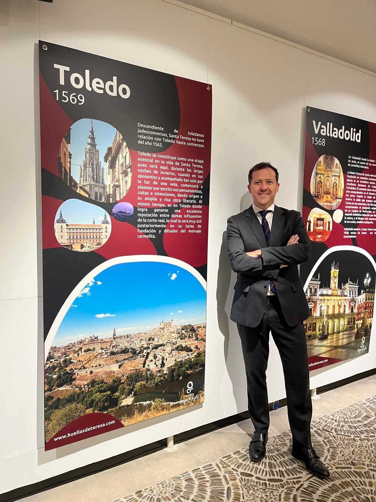 Carlos Velázquez, en Valladolid, con la Red de Huellas de Santa Teresa