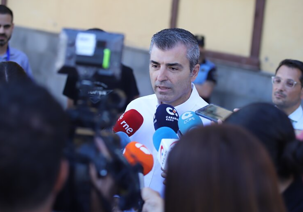 El vicepresidente del Gobierno de Canarias, Manuel Domínguez