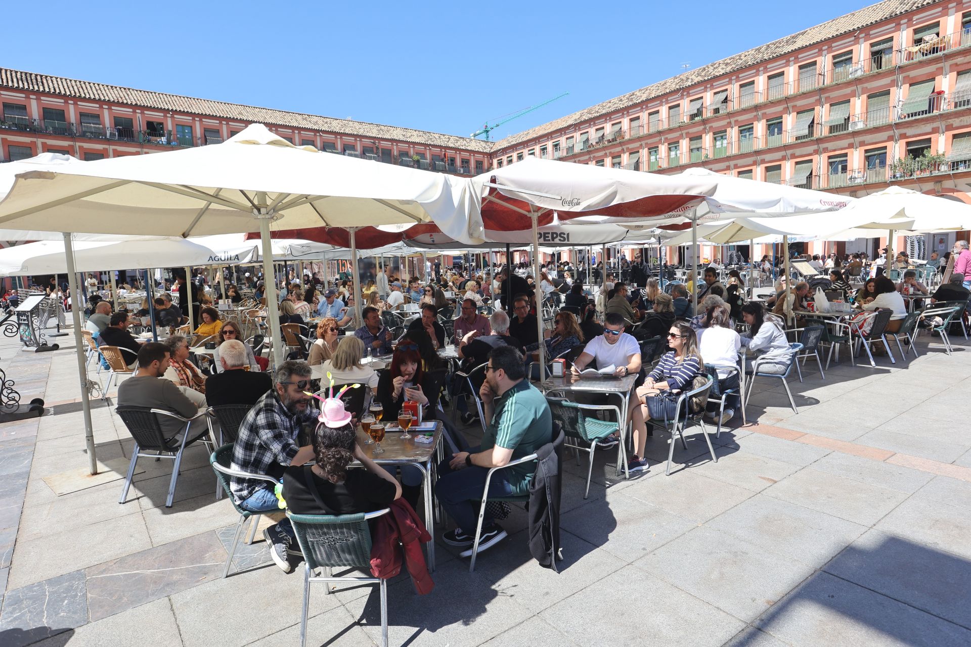 En imágenes, el ambiente en terrazas y calles de Córdoba por el buen tiempo