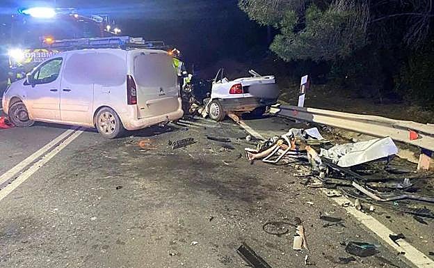 Mueren dos vecinos de Valverde del Camino en un trágico accidente de tráfico en la N-435, en Huelva