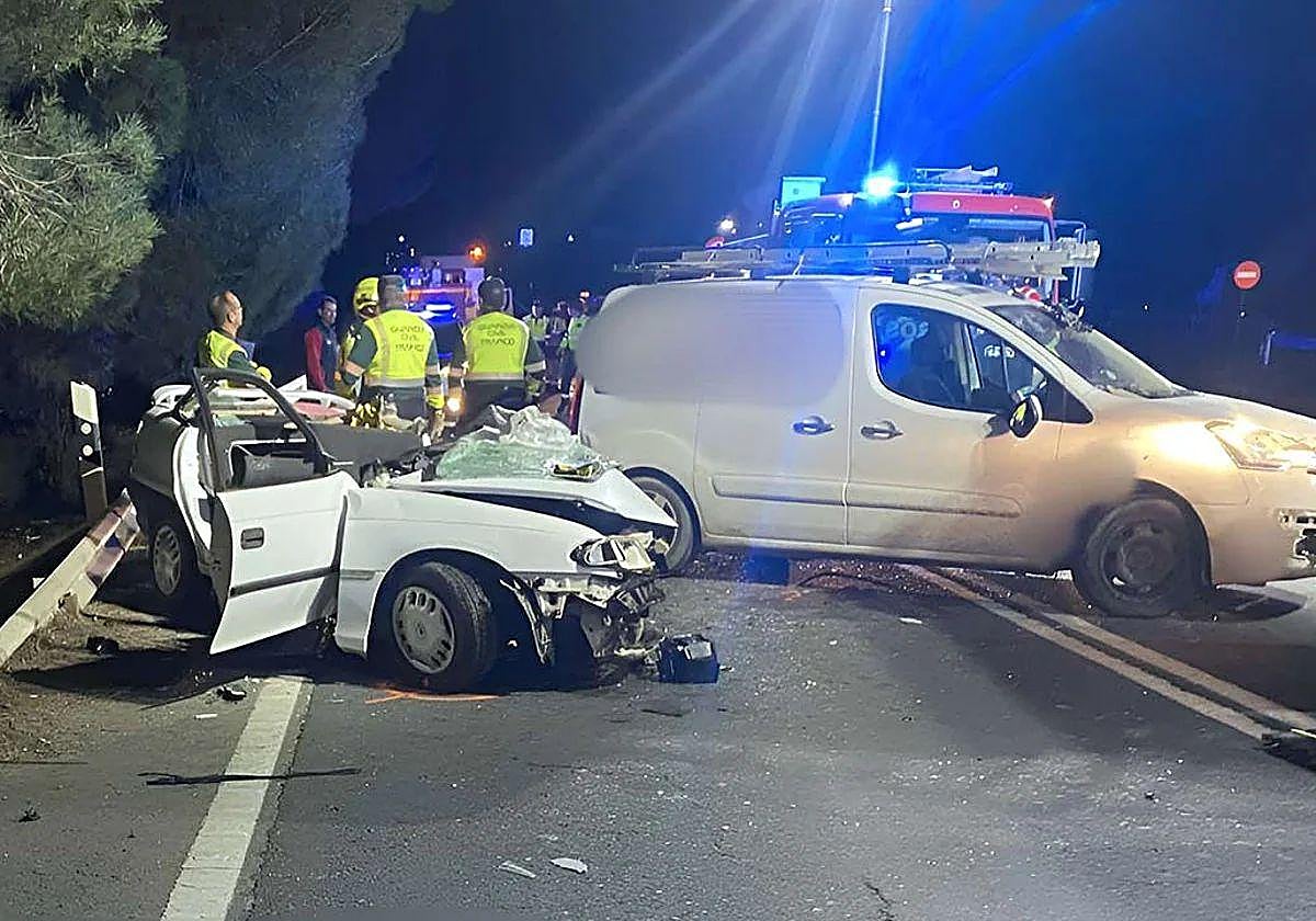 El accidente de tráfico ha tenido lugar en la N-435