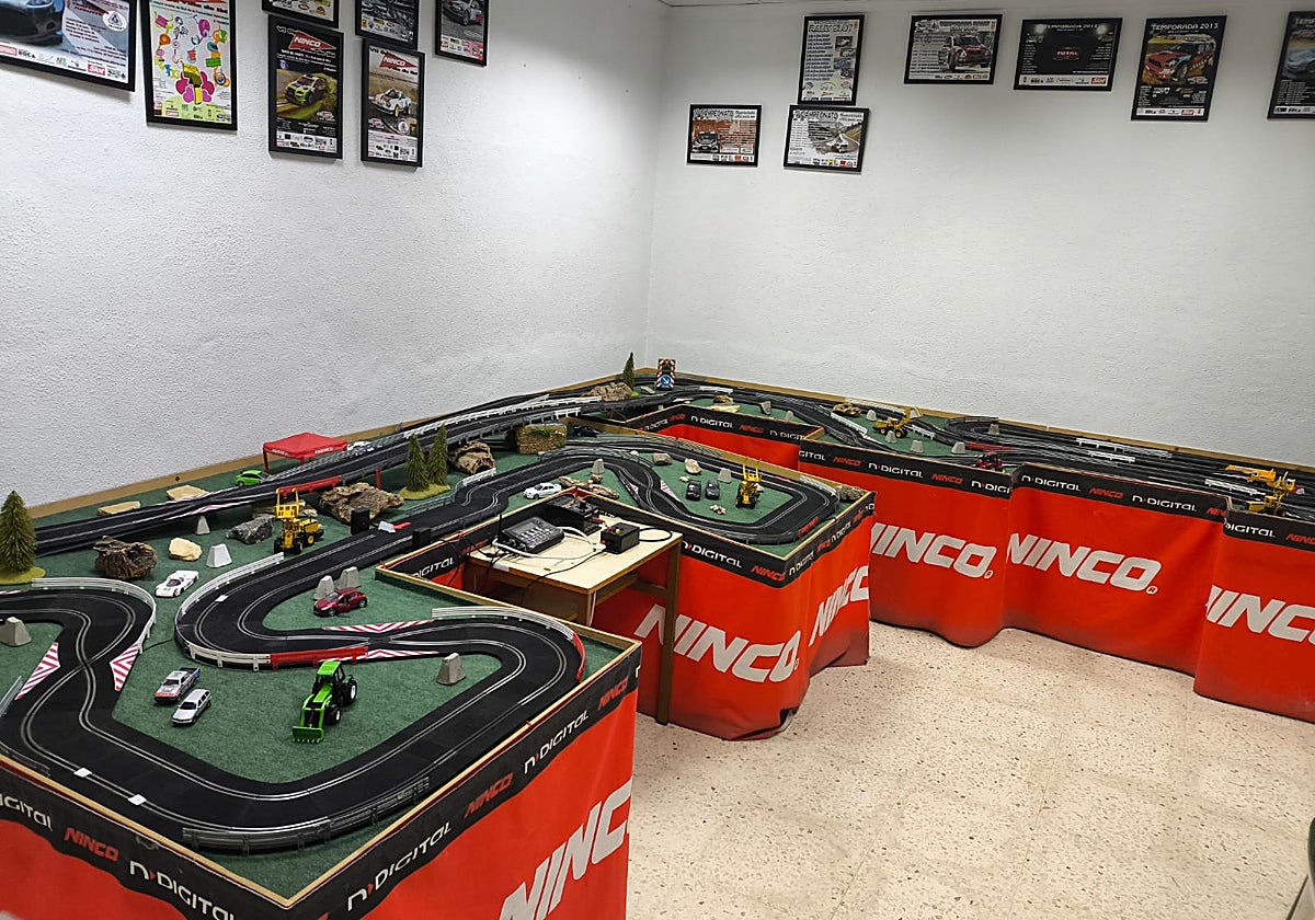 Circuito de la competición de slot en Ibi (Alicante)