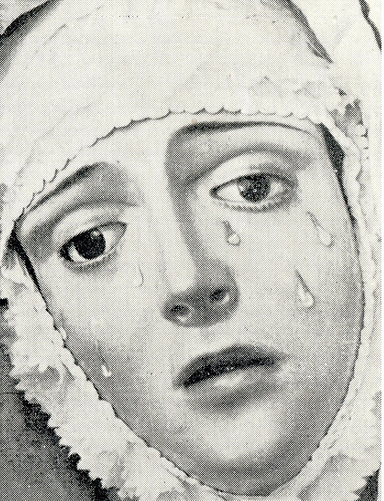 La Virgen de las Lágrimas, en 1950