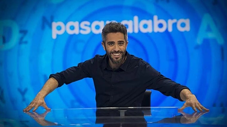 Roberto Leal en el plató de Pasapalabra