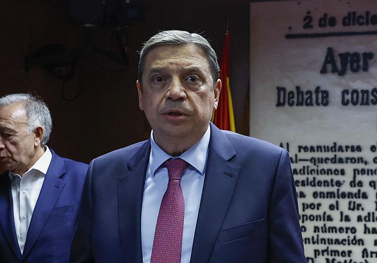 Luis Planas, ministro de Agricultura, Pesca y Alimentación de España, hoy en el senado