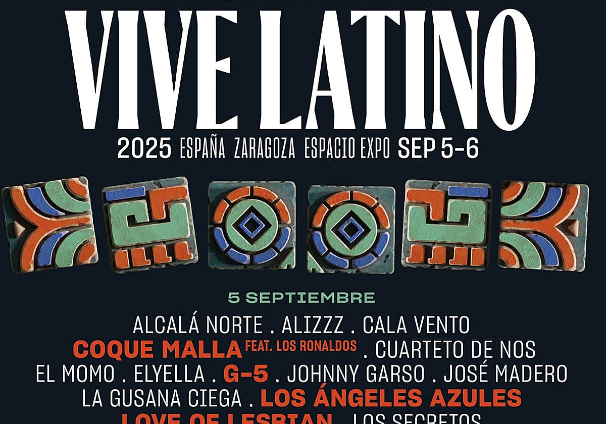 Cartel completo de los 34 artistas que actuarán en el Vive Latino 2025