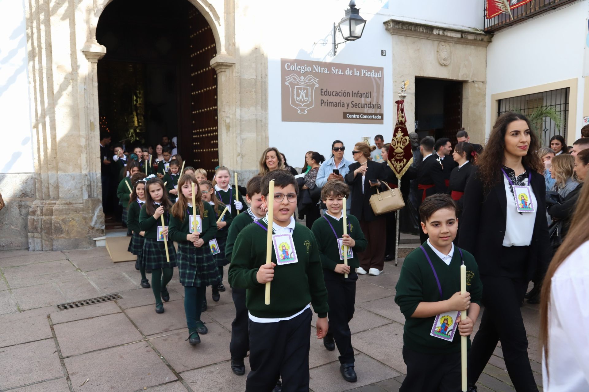La tradicional procesión del colegio de la Piedad de Córdoba, en imágenes