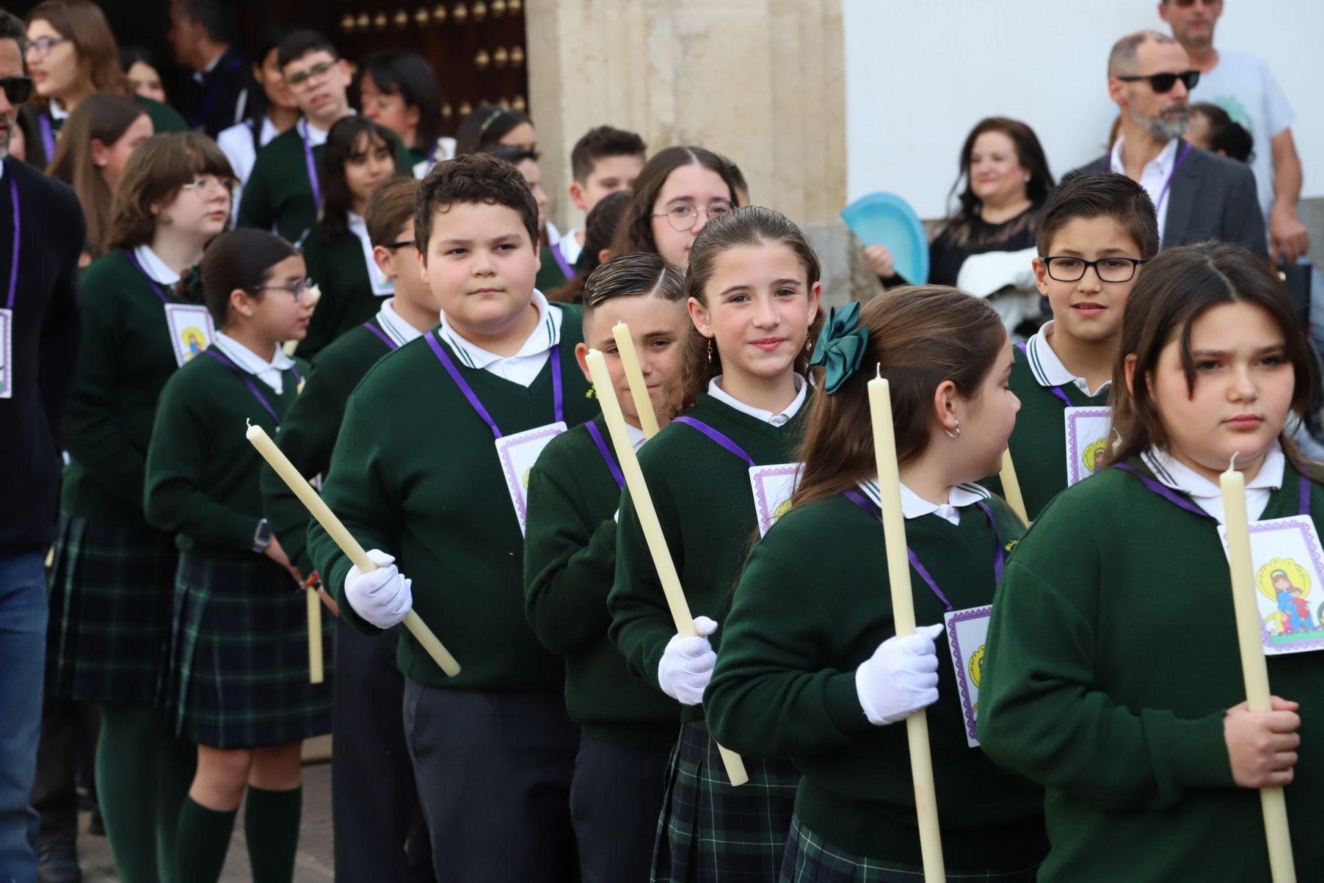 La tradicional procesión del colegio de la Piedad de Córdoba, en imágenes